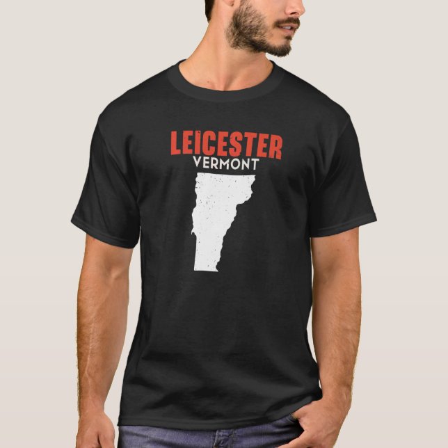 Camiseta Leicester Vermont USA State America Travel Vermont (Anverso)