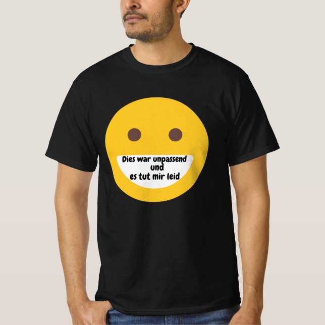 Camiseta Leider sin paso - Emoji Tut mir Leid (Anverso)