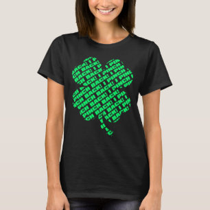 Camiseta Leído de cerca pellizco detrás el trébol del d