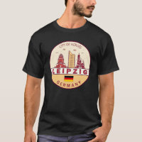 Leipzig Alemania City Skyline Emblem