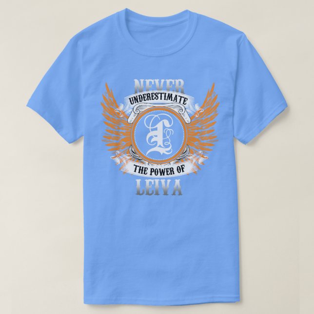 Camiseta Leiva Name Shirt Nunca Subestima El Poder De (Diseño del anverso)