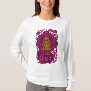 Camiseta ¡Lejos! Meditación Alienígena Psicodélica – Cosmét