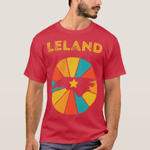 Camiseta Leland North olina Vintage Distresres Souvenir 1