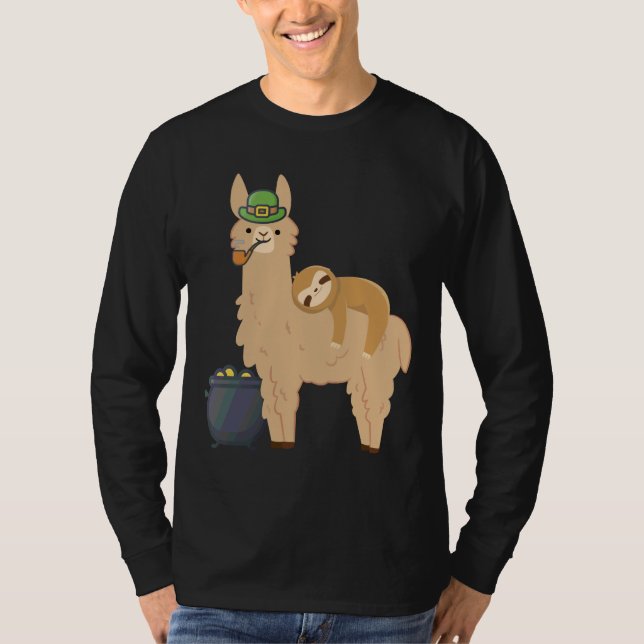 Camiseta Lema Adorable Relajándose En Una Llama Que Celebra (Anverso)