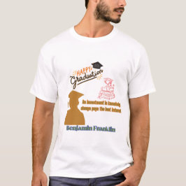 Camiseta Lema de Benjamin Franklin blanco