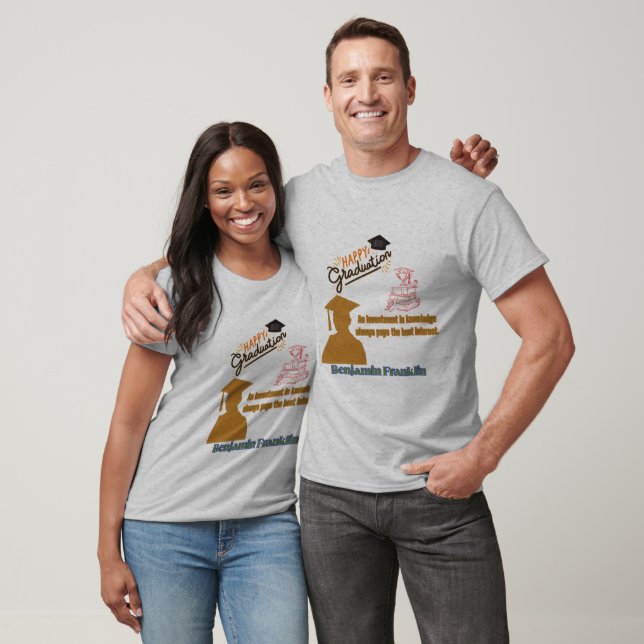 Camiseta Lema de Benjamin Franklin gris (Unisexo)