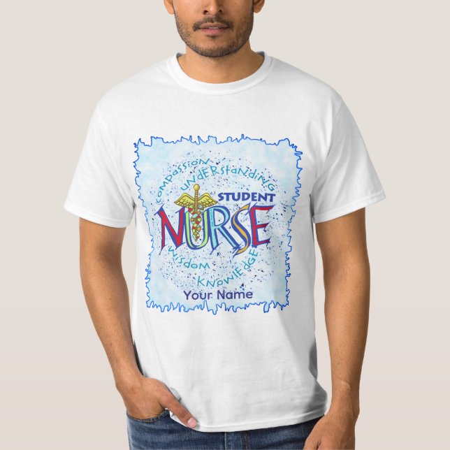 Camiseta Lema de Enfermera Estudiante (Anverso)