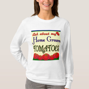 Camiseta Lema de eslóganes de Tomate Gardener casero