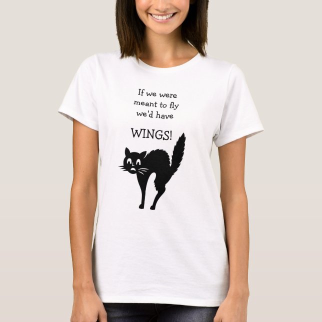 Camiseta Lema de gato aterrador (Anverso)