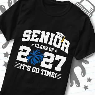 Camiseta Lema de graduación de último año Animadora Clase d