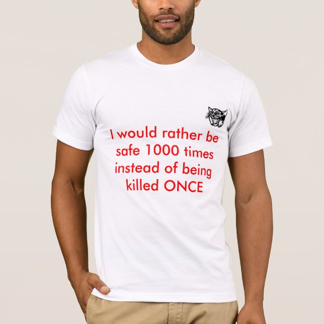 Camiseta Lema de la seguridad (Anverso)