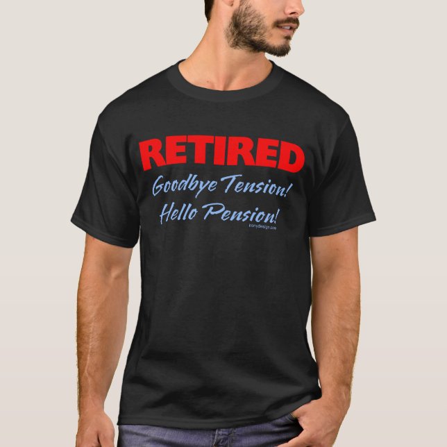 Camiseta Lema de la tensión de Adiós retirado (Anverso)