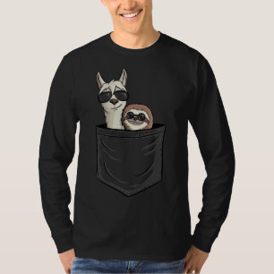 Camiseta Lema De Llama Hipster Con Animal De Gafas De Sol E