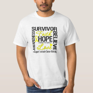 Camiseta Lema de los supervivientes del cáncer testicular