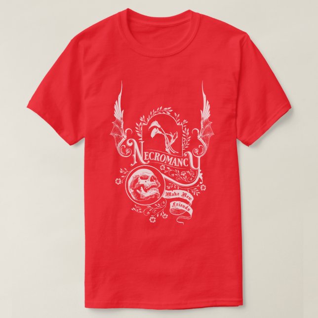 Camiseta Lema de necromancia (Diseño del anverso)