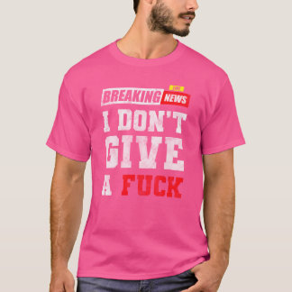 Camiseta Lema de no interesado indiferencia vida divertida
