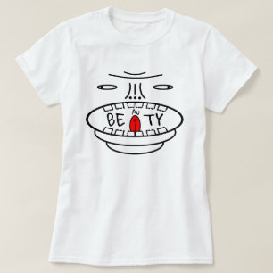 Camiseta Lema de positividad: BEAuTY (sé oro para ti mismo)