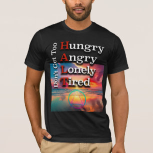 Camiseta Lema de recuperación HALT Amanecer