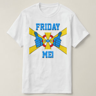 Camiseta Lema de relajación de fin de semana: "¡Viernes, yo
