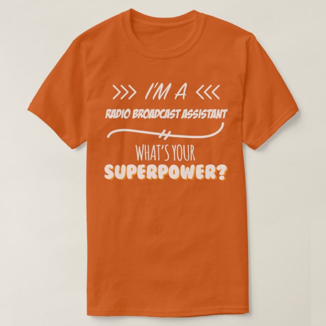 Camiseta Lema de superpotencia divertida de asistente de ra (Diseño del anverso)