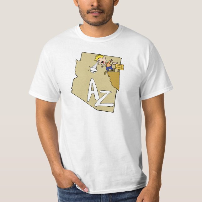 Camiseta Lema del arte del dibujo animado del mapa y del (Anverso)