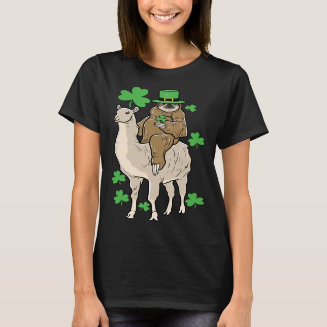 Camiseta Lema del Día Irlandés de San Remo montando Leprech (Anverso)