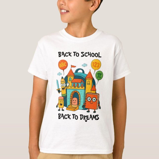 Camiseta Lema del reino de regreso a la escuela: (Anverso)