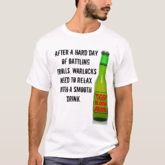 Camiseta Lema divertido de la cerveza de la sangre del