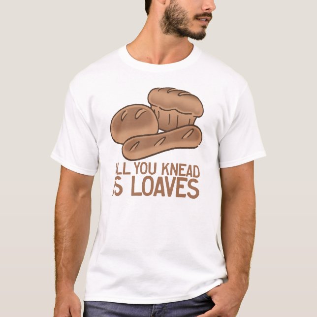Camiseta Lema divertido de la panadería (Anverso)