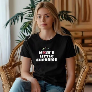 Camiseta Lema divertido de vibra de cereza para el día de l