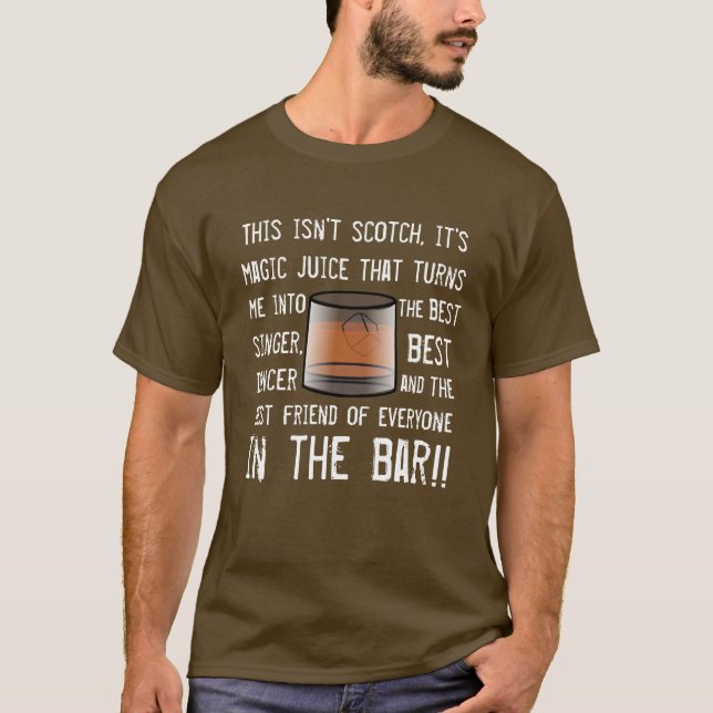 Camiseta Lema escocés divertido de los bebedores (Anverso)