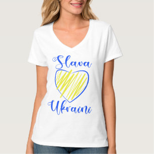 Camiseta Lema Eslava Gloria ucraniana al corazón de Ucrania