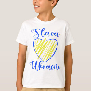 Camiseta Lema Eslava Gloria ucraniana al corazón de Ucrania