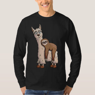 Camiseta Lema espumosa chillona montando una llama de flor