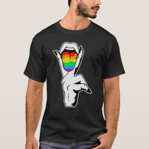 Camiseta Lema lesbiana Bandera LGBTQ Orgullo de mujeres gay