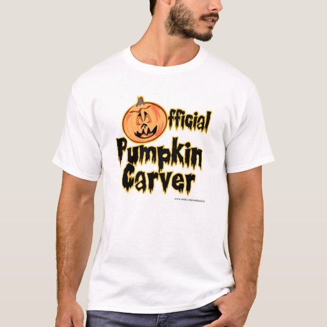 Camiseta Lema oficial de calabaza Carver Halloween (Anverso)