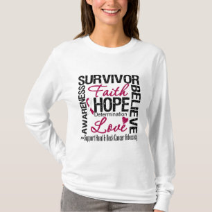 Camiseta Lema principal de los supervivientes del cáncer