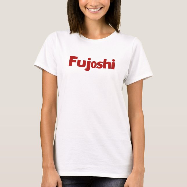 Camiseta Lema rojo simple de Fujoshi (Anverso)