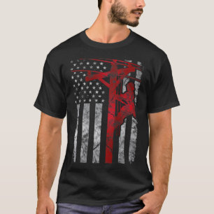 Camiseta Lemán de cable eléctrico Patriótico con problemas