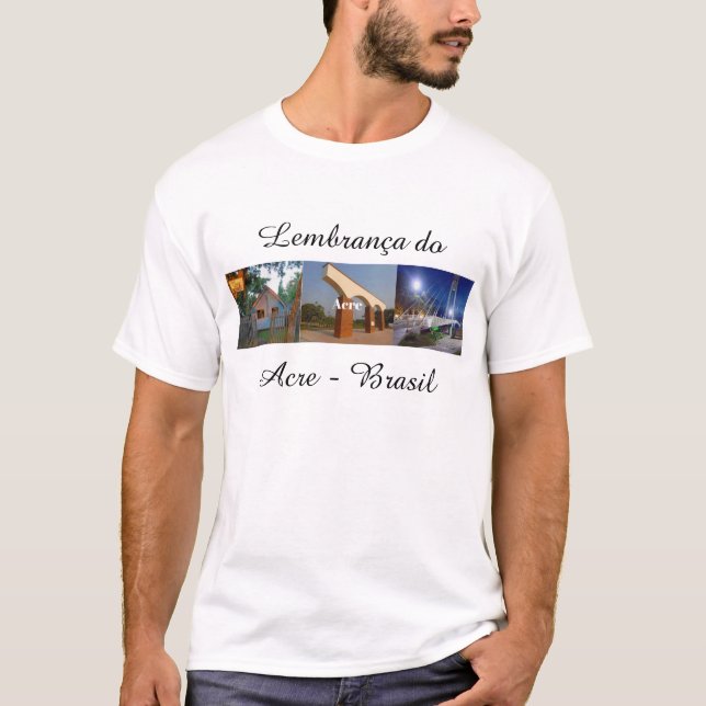 Camiseta lembrança do Acre Brasil (Anverso)