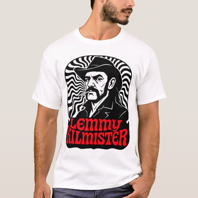 Camiseta Lemmy Kilmister Psychedelic Rock Portrait (Anverso)