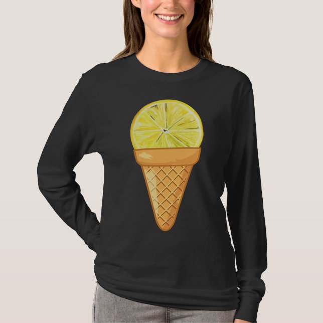 CAMISETA LEMON ICE CREAM - FRUTA DIVERTIDA Y COLECCIÓN DE H (Anverso)