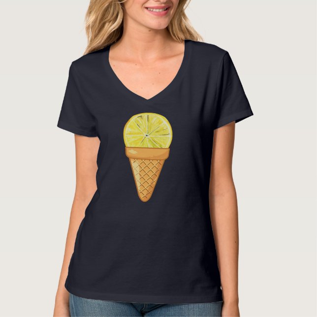 CAMISETA LEMON ICE CREAM - FRUTA DIVERTIDA Y COLECCIÓN DE H (Anverso)