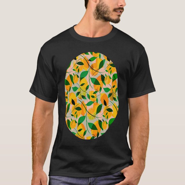 Camiseta Lemon Leaves and Fruit Designer (Anverso)