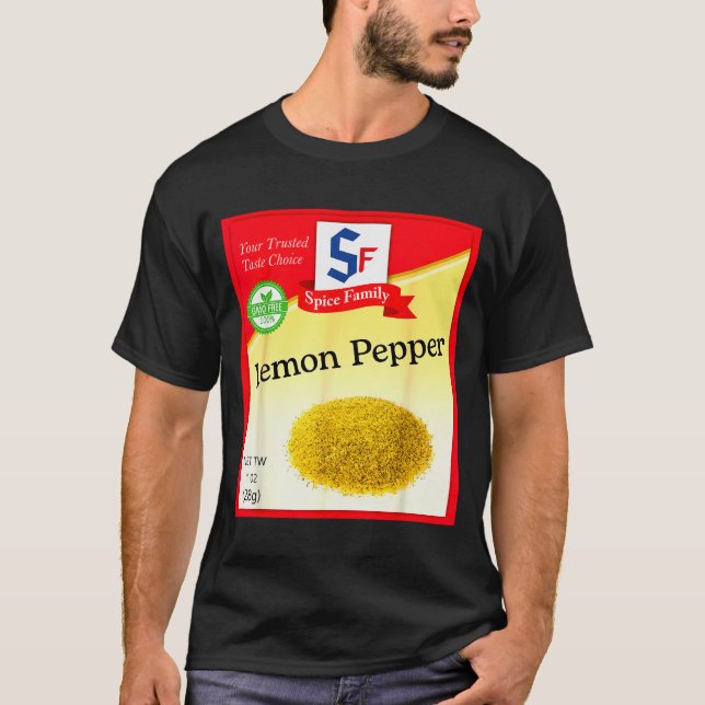 Camiseta Lemon Pepper Condiment Costume Holiday Sce Costume (Anverso)