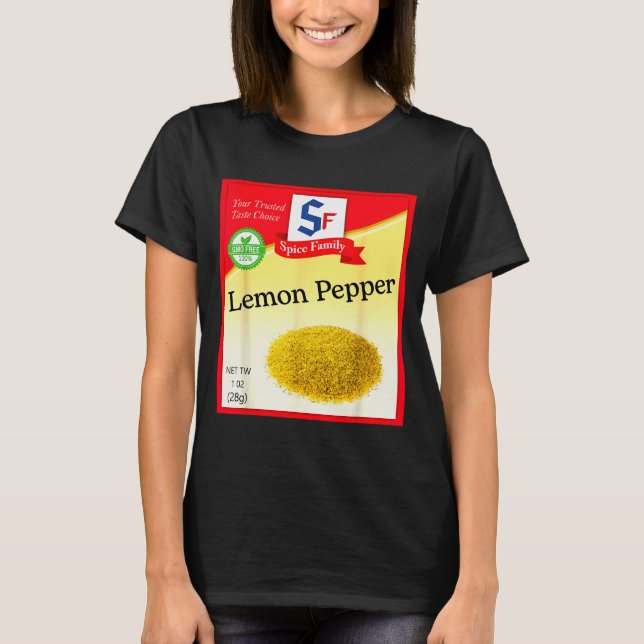Camiseta Lemon Pepper Condiment Costume Holiday Sce Costume (Anverso)