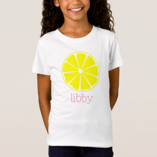 Camiseta Lemon Personalizada Lemonade Rosa