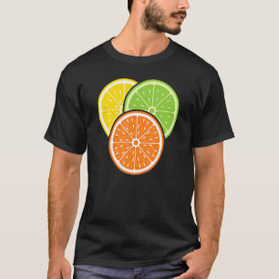 Camiseta Lemon Slice Naranja Citrus Vegan Summer Fruit