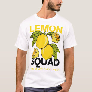 Camiseta Lemon Squad Funny Lemonade Summer Citrus Fruit