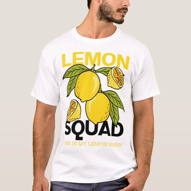 Camiseta Lemon Squad Funny Lemonade Summer Citrus Fruit (Anverso)